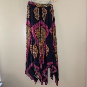 Free People HiLo Bandana Skirt